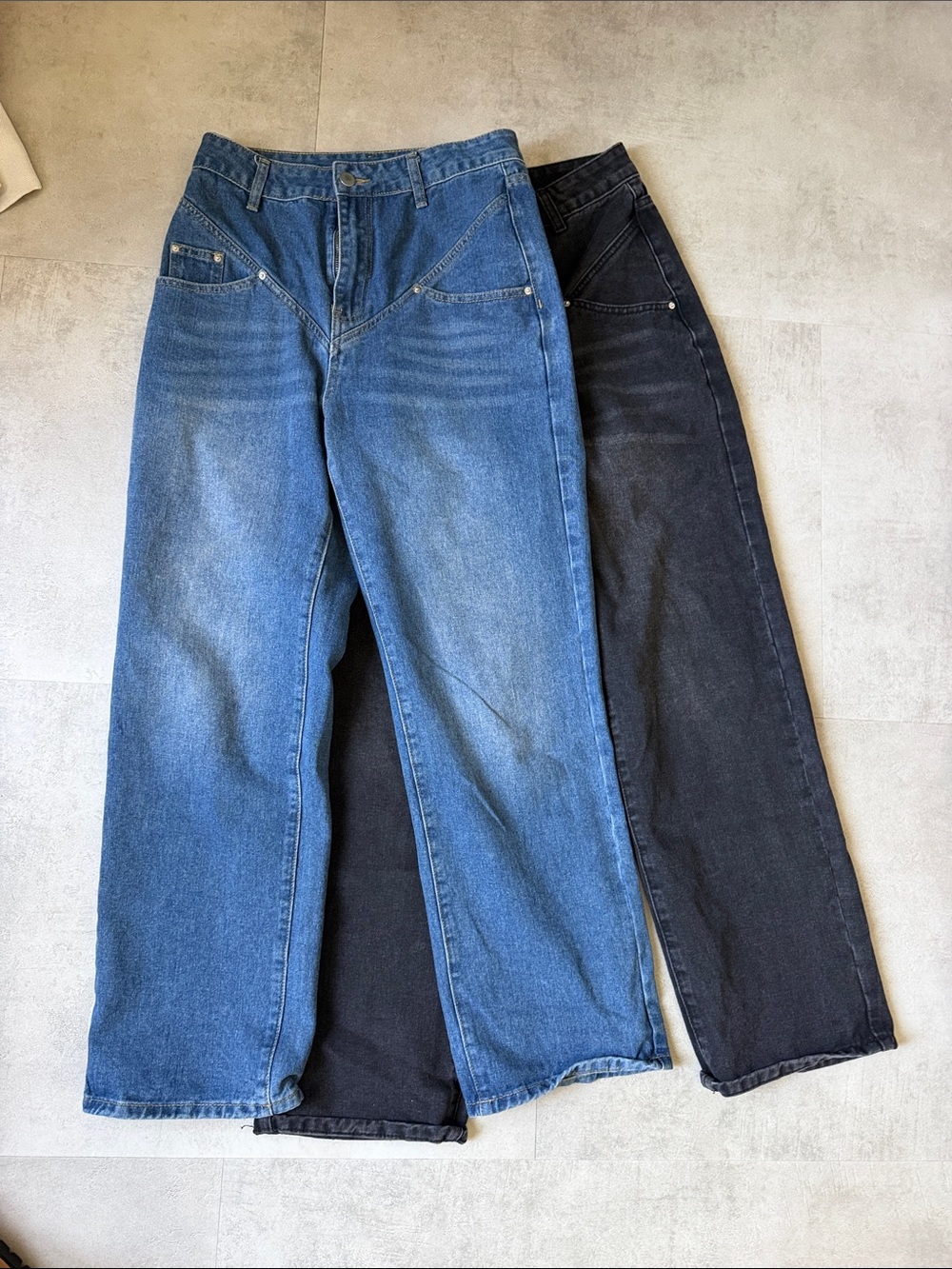 Commense Women's Blue Boyfriend Jeans (2 pairs)